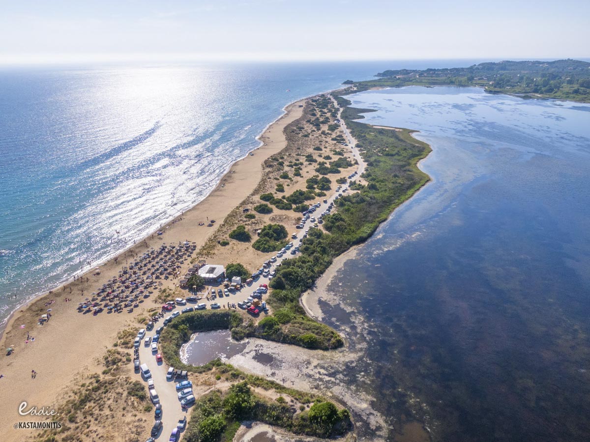 chalikounas beach corfu top cars